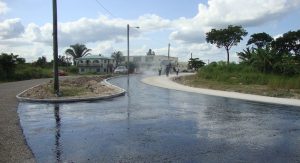 Civil engineering road and drainage works in Belize